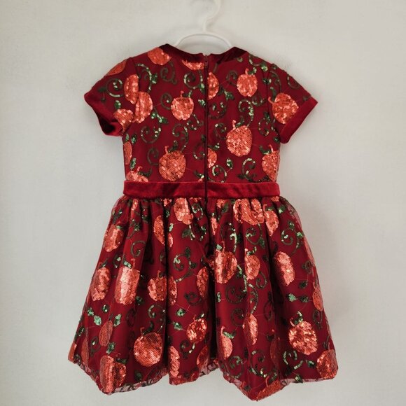 Disney Princess Snow White Dress Red Apples Special Occasion Formal Girls 4 - Picture 2 of 8